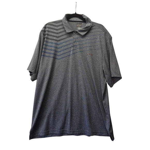Greg Norman Collection Other - Greg Norman Tasso Elba Mens XL Gray Ombre PlayDry Golf Polo Shirt